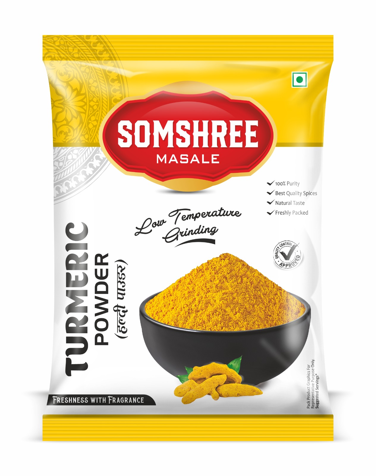 SomShree Turmeric Powder Haldi Packet